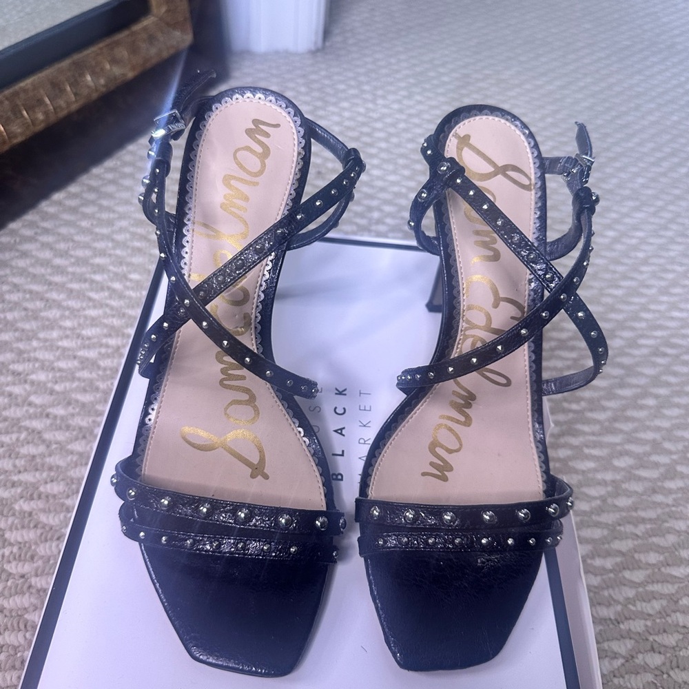 Sam Edelman Black Studded Sandals